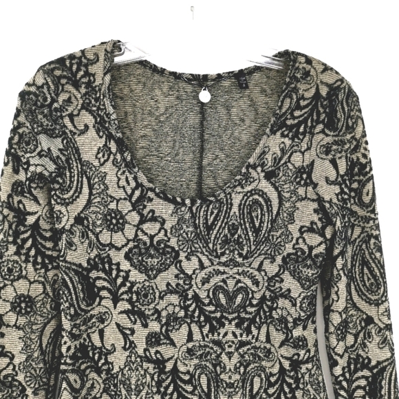 Buckle EUC Women's S Burnout Floral Paisley Blouse - Picture 2 of 9